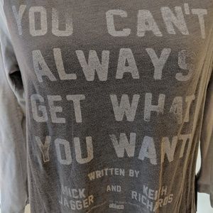 The Rolling Stones Lyrics Vintage Top